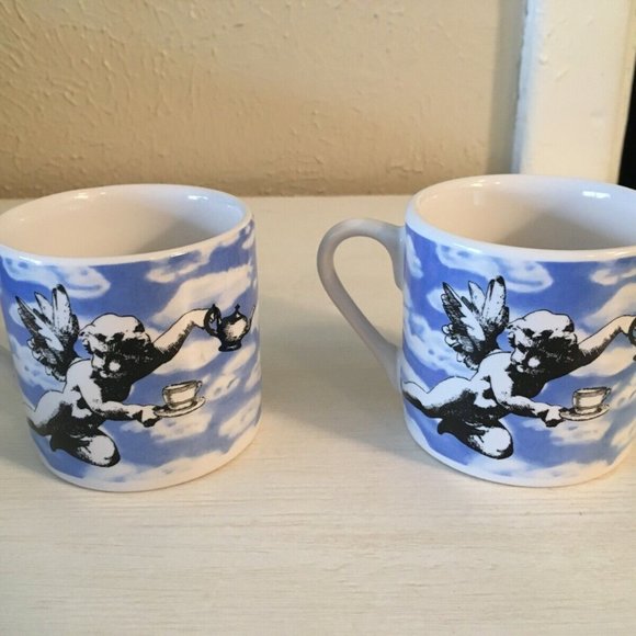 Lot of 2 (Two) RIVIERA VAN BEERS By Signature Cherub Angels and Clouds Cups 4 oz - Picture 3 of 5